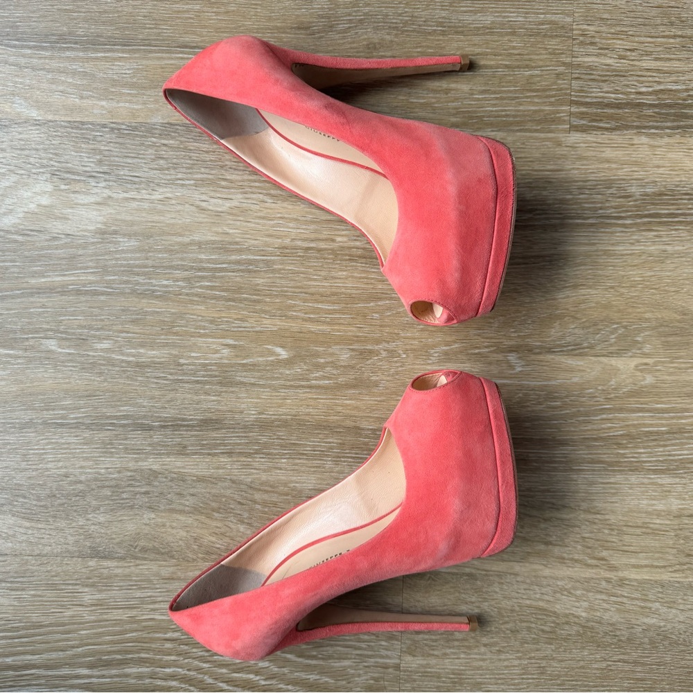 Giuseppe Zanotti Suede Peep-Toe Pumps